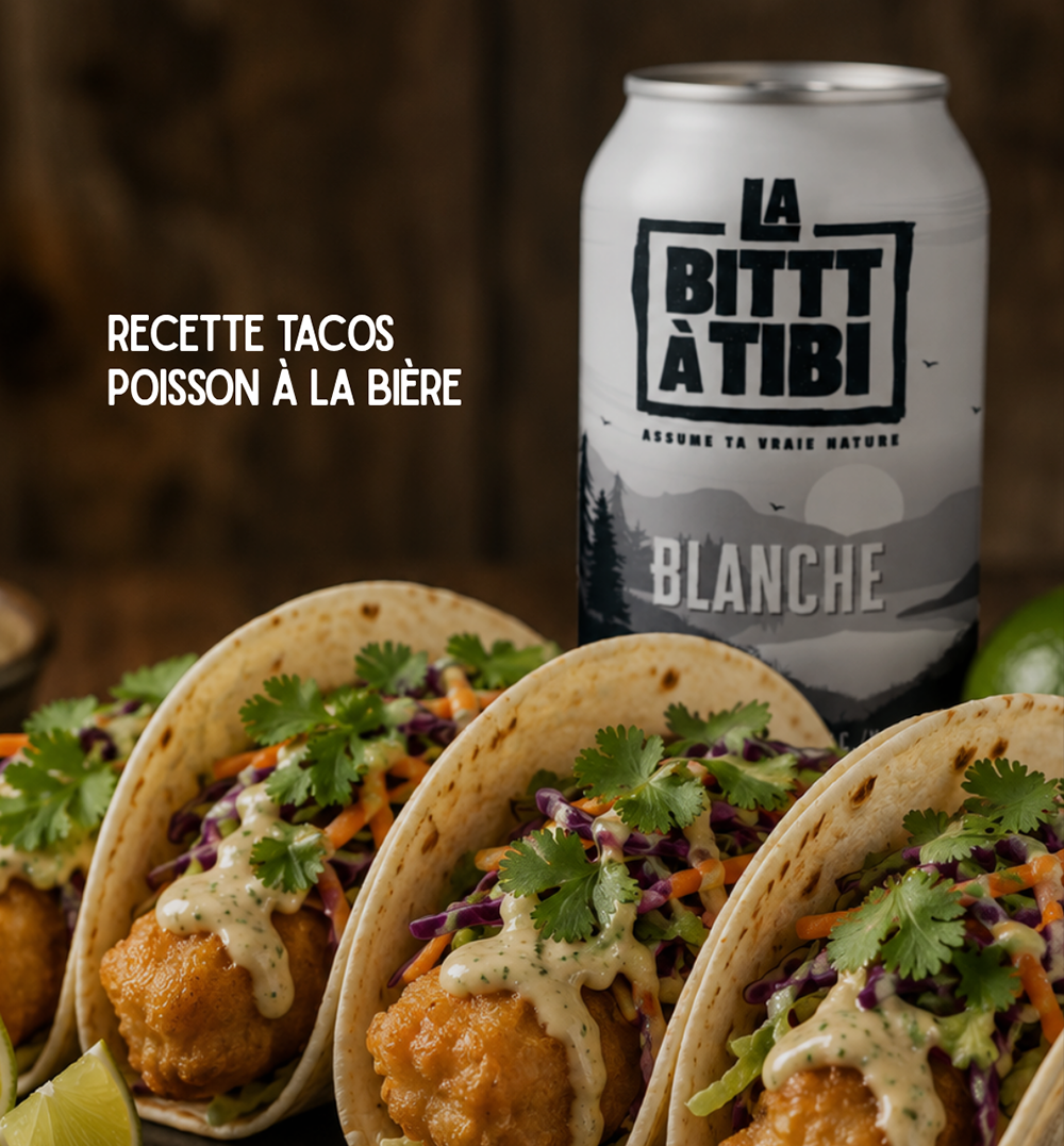 Tacos de poisson frit à la bière